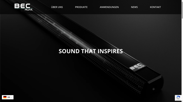 Website-Projekt BEC Akustik