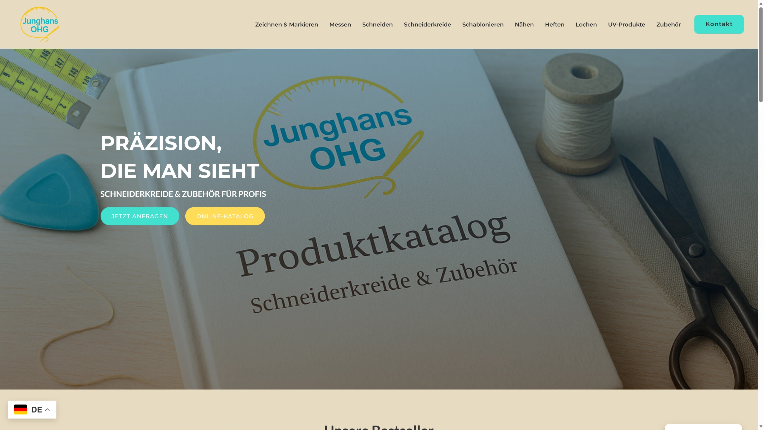 Website-Projekt Gebrüder Junghans
